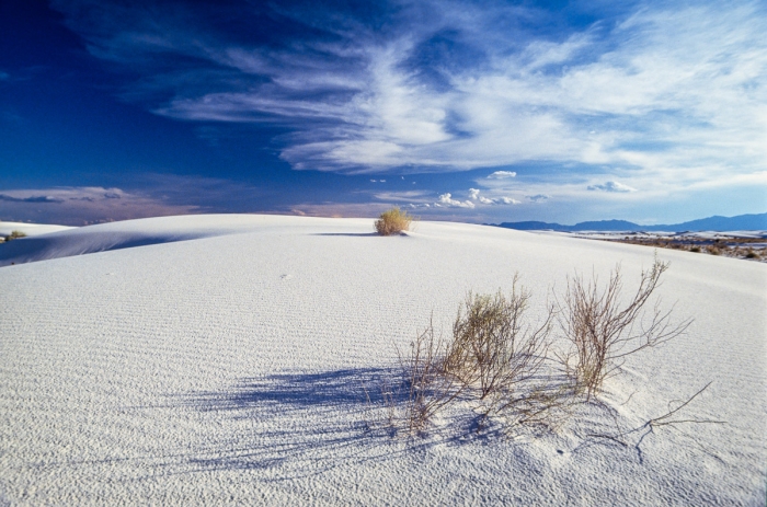 White Sands, Nouveau-Mexique - Dunes de sable blanc 1993 - Photo : © Sebastien Desnoulez