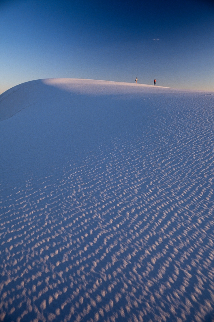 White Sands, Nouveau-Mexique - Coucher de soleil sur les dunes de gypse - Photo : © Sebastien Desnoulez