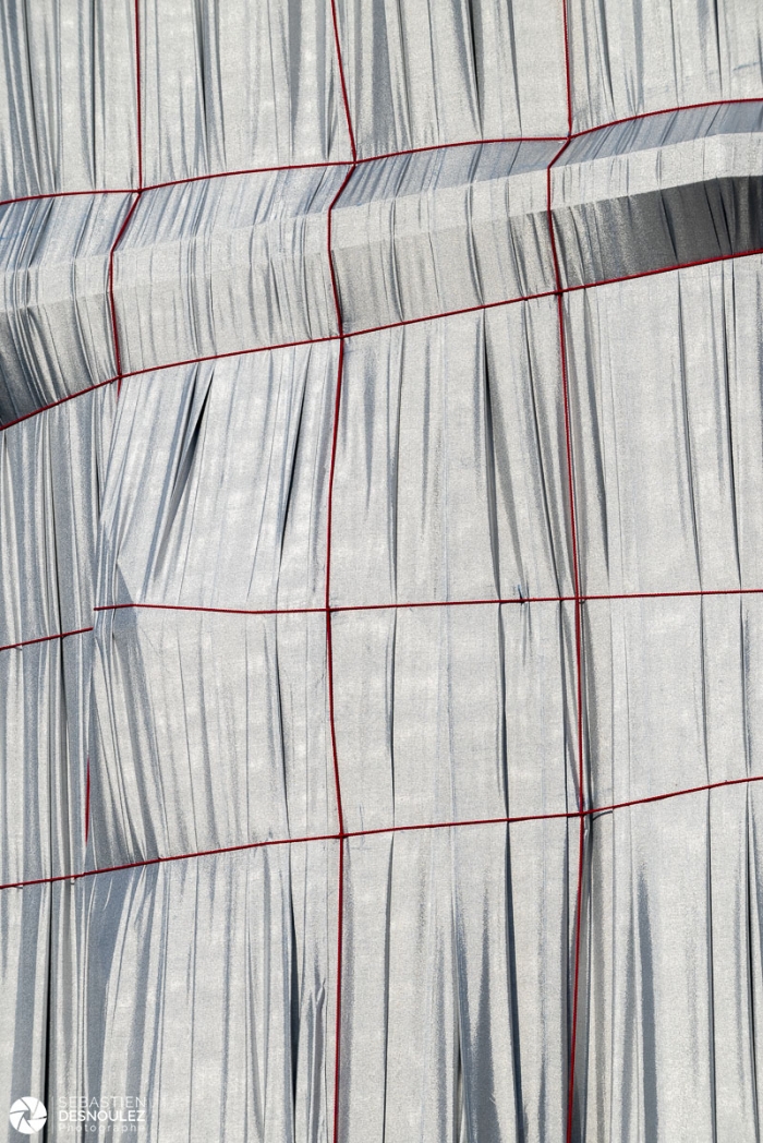 Arc De Triomphe X Christo   Close Up   Photo : © Sebastien Desnoulez Photographe D'ambiances Et De Paysage