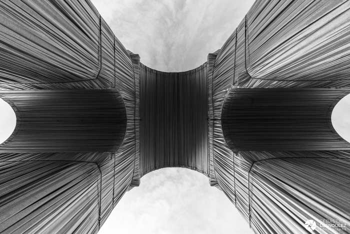 Arc De Triomphe X Christo, Vu Du Dessus   Photo : © Sebastien Desnoulez Photographe D'ambiances Et De Paysage