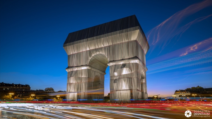 Arc De Triomphe X Christo   Photo : © Sebastien Desnoulez Photographe D'ambiances Et De Paysage