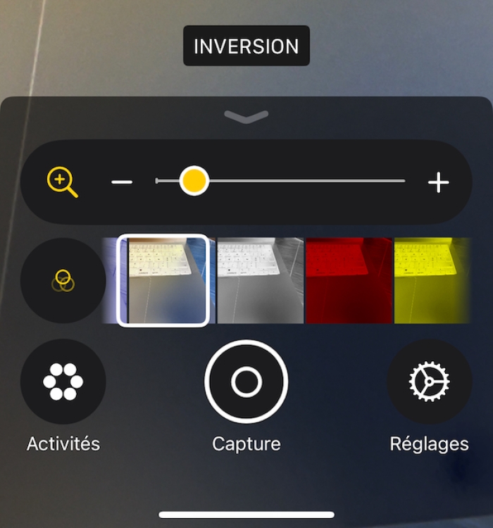 Comment visualiser des négatifs avec un smartphone - App Loupe - Inversion