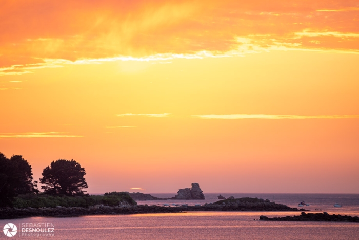 Coucher De Soleil Sur L Ile Grande Cotes D Armor Photo Sebastien Desnoulez Photographe Auteur A