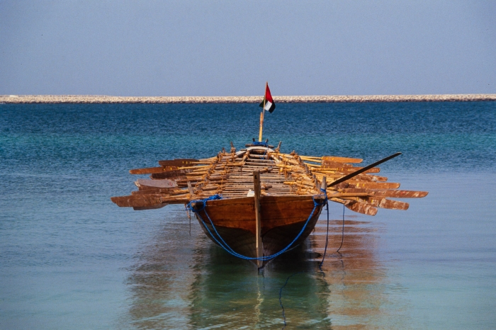 Course d'aviron à Abu Dhabi en 1991, photographies d'une tradition du Golfe - Photo : © Sebastien Desnoulez