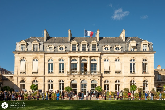 Palais de l'Elysée, Journées du Patrimoine 2022, Paris -  Photo : © Sebastien Desnoulez Photographe Auteur