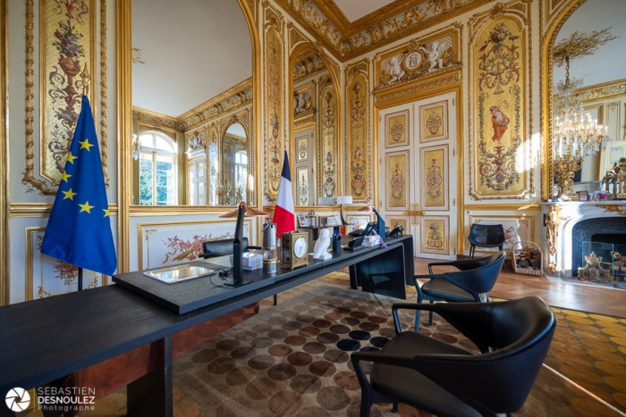 Bureau présidentiel, Palais de l'Elysée, Journées du Patrimoine 2022, Paris -  Photo : © Sebastien Desnoulez Photographe Auteur