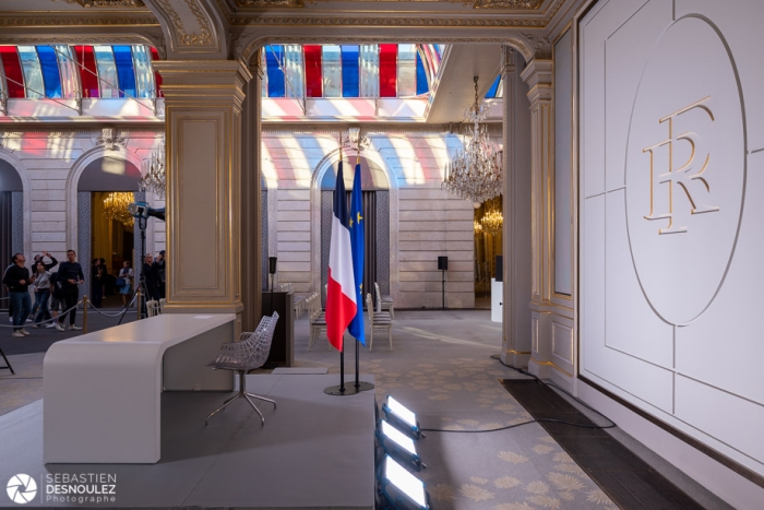 Palais de l'Elysée, Journées du Patrimoine 2022, Paris -  Photo : © Sebastien Desnoulez Photographe Auteur