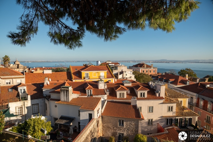 Lisbonne et le Tage depuis le Chateau De Saint Georges - Photo : © Sebastien Desnoulez Photographe Auteur