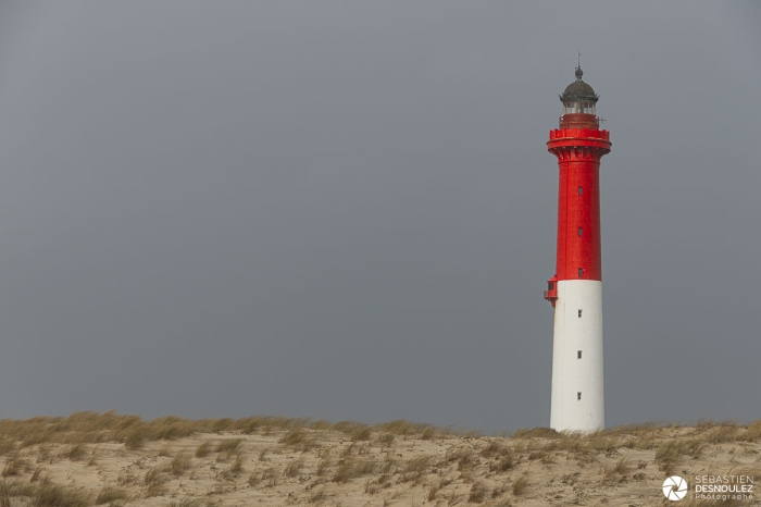 Phare de la Coubre sur la côte sauvage en Charente Maritime pendant la Tempête Ciara - Photo : © Sebastien Desnoulez photographe paysagiste