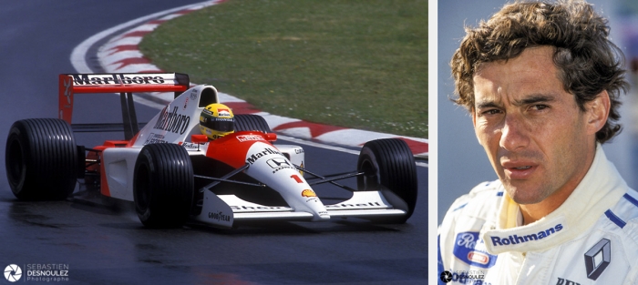 Reportage Corporate Compétition   Ayrton Senna   GP San Marin F1 1990 Sur Mac Laren Honda Et Essais F1 Estoril 1994 Sur Williams Renault   Photos : © Sebastien Desnoulez