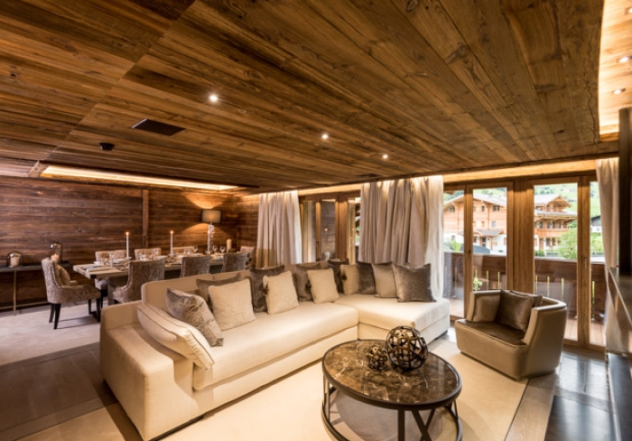 Ma suite lors du shooting d'un Hôtel De Luxe à Gstaad (Suisse)   Photo : Sebastien Desnoulez