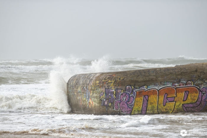 Tempête Ciara sur la côte sauvage en Charente Maritime - Photo : © Sebastien Desnoulez photographe paysagiste