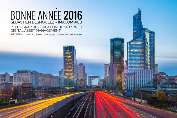 Bonne année 2016 La Défense - Photo : © Sebastien Desnoulez - www.desnoulez.fr