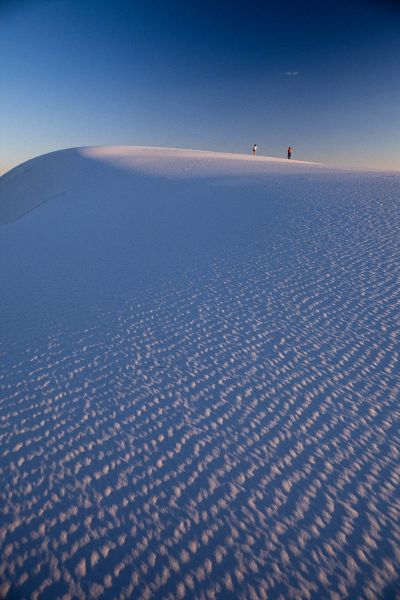 White Sands, Nouveau-Mexique - Coucher de soleil sur les dunes de gypse