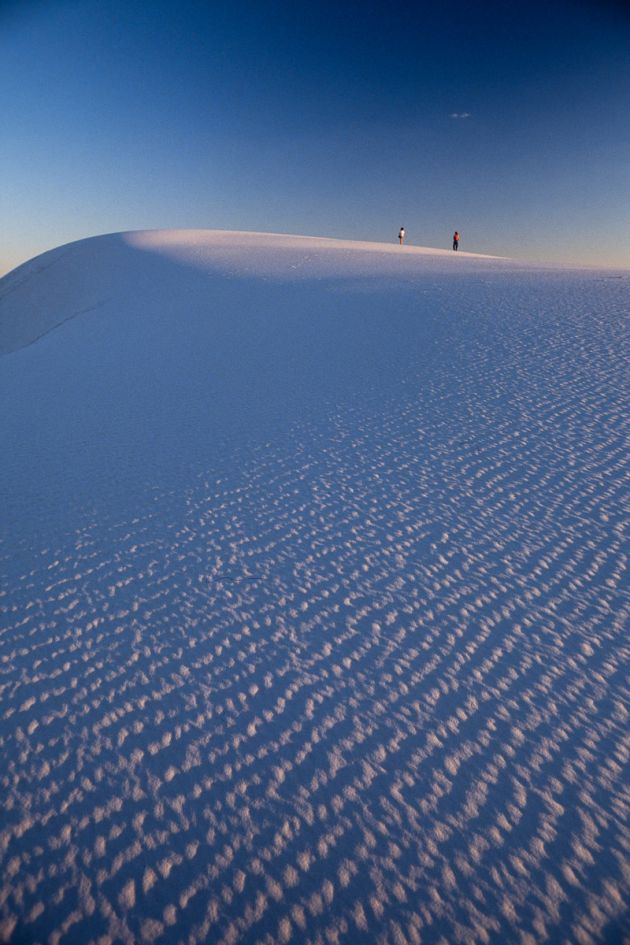 White Sands, Nouveau-Mexique - Coucher de soleil sur les dunes de gypse