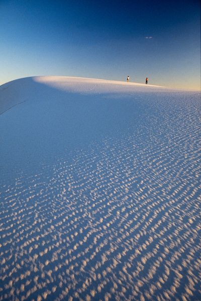 White Sands, Nouveau-Mexique - Coucher de soleil sur les dunes de gypse