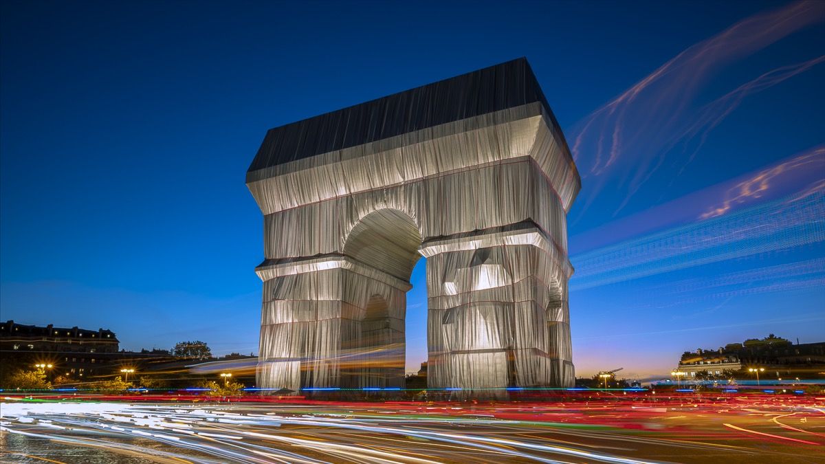 Arc de Triomphe x Christo Photo Sebastien Desnoulez Photographe auteur