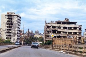 Beyrouth centre, Liban 1991 - Photo : © Sebastien Desnoulez