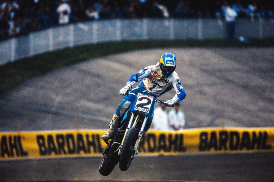 Short Track de Paris - La Cipale - Juillet 1989 - Stéphane Peterhansel / Yamaha - Photo : © Sebastien Desnoulez