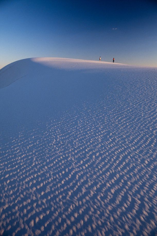 White Sands, Nouveau-Mexique - Coucher de soleil sur les dunes de gypse