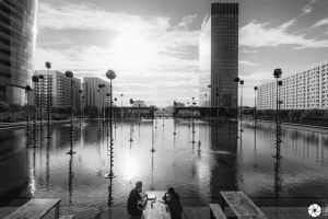 Bassin Takis de La Défense après le confinement - Photo : © Sebastien Desnoulez photographe d'ambiances et d'architecture