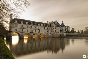 Château de Chenonceau au coucher du soleil - Photo : © Sebastien Desnoulez photographe d'ambiances et de paysage