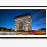 Arc de Triomphe x Christo framed print Photo Sebastien Desnoulez Photographe auteur