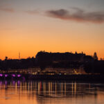 Silhouette de Blois au coucher du soleil Photo Sebastien Desnoulez Photographe Auteur B