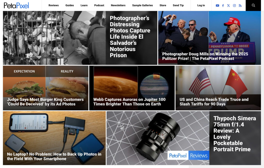 Petapixel featured article
