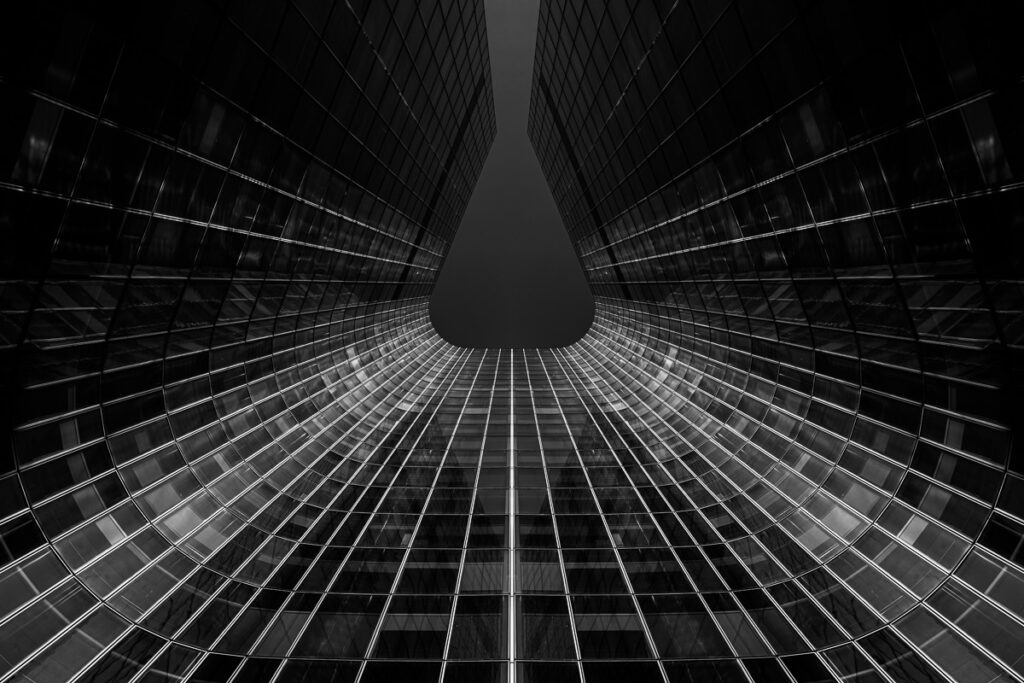Converging lines Serie Darkchitecture Photo Sebastien Desnoulez photographe auteur