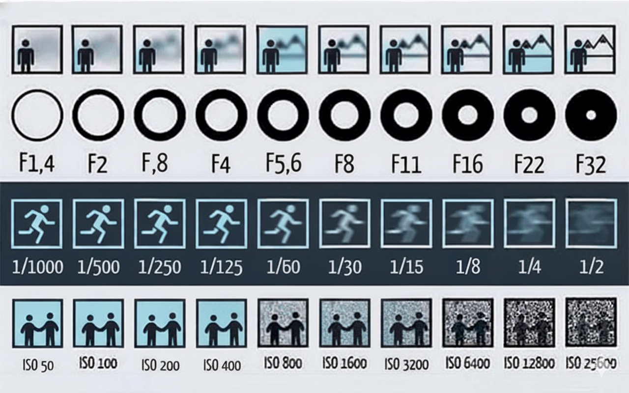 Vitesse - Ouverture -ISO