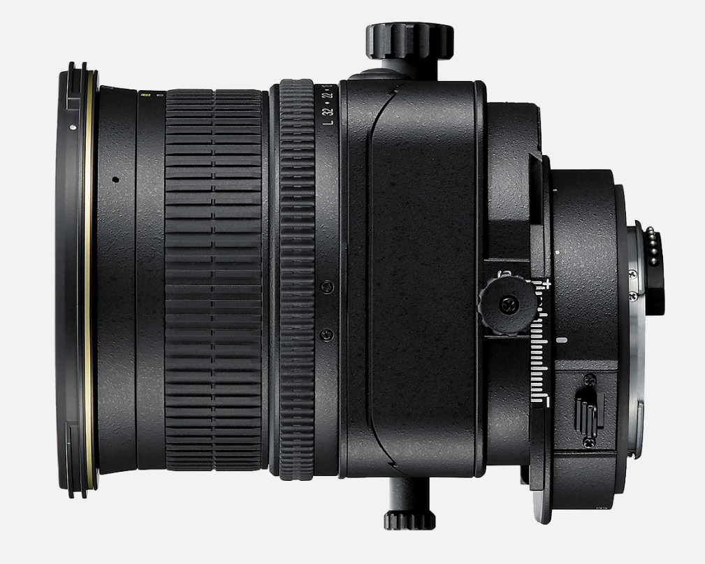 Diagram showing the shift function of the Nikon PC-E Micro NIKKOR 85mm f/2.8D