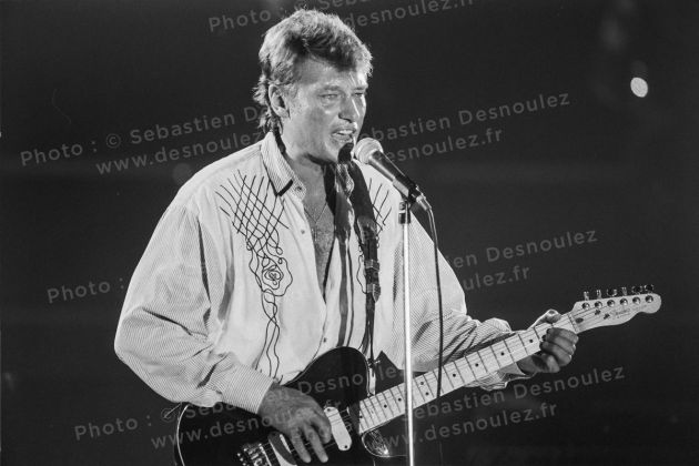 Concert de Johnny Hallyday à Vincennes, 20 mars 1988 - Photo&nbsp;: © Sebastien Desnoulez