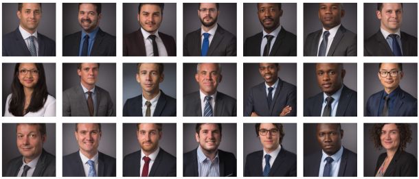 Serie de portraits realises en entreprise a La Defense