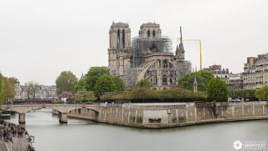 Notre-Dame de Paris photographiée le lendemain de l'incendie - Photo : © Sebastien Desnoulez